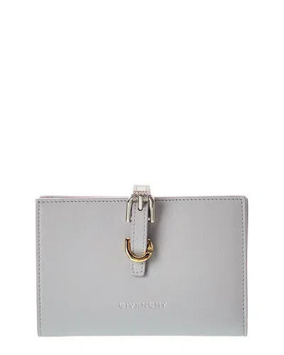 Givenchy Voyou Leather Bifold Wallet In Gray