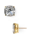 Kate Spade Small Square Stud Earrrings In Clear