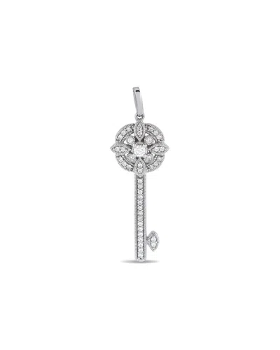 Diamond Select Cuts 14k 0.25 Ct. Tw. Diamond Pendant In Silver