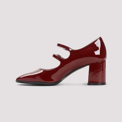 Carel Paris Alice Block Heel Mary Jane Pumps In Burgundy