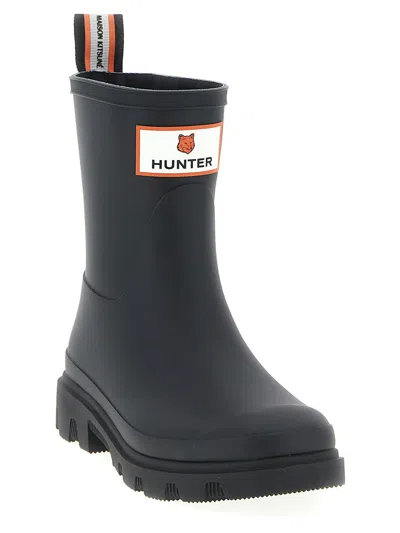 Maison Kitsuné Boots Hunter Woman Color Black In Black