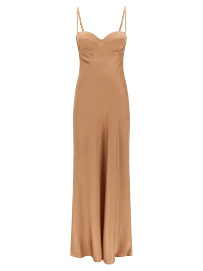 L'agence Sayla Maxi Dress In Neutral