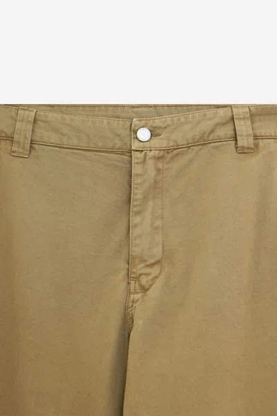 Erl Chino Pants Woven Pants In Brown