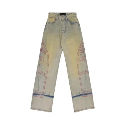 Pre-owned Who Decides War Extended Hem Relaxed Fit Jeans 'blue' | Men's Size 30