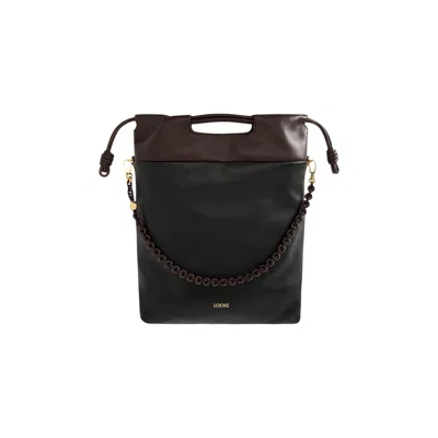 Pre-owned Loewe Flamenco Purse Tote 'black/dark Brownie' | Women's Size Onesize