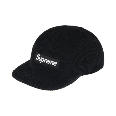Pre-owned Supreme Corduroy Camp Cap 'black' | Men's Size Onesize