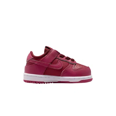 Pre-owned Nike Dunk Low Td 'team Red Sweet Beet' | Infant Size 5