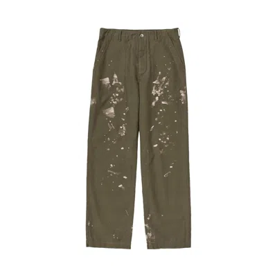Pre-owned Auralee Washed Baggy Satin Bleached Baker Pants 'khaki Brown' | Men's Size 4