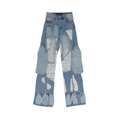 Pre-owned Who Decides War Multipocket Relaxed Fit Jeans 'blue' | Men's Size 36