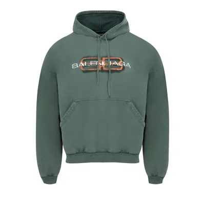 Pre-owned Balenciaga Large Hoodie 'dark Green' | Men's Size Xs