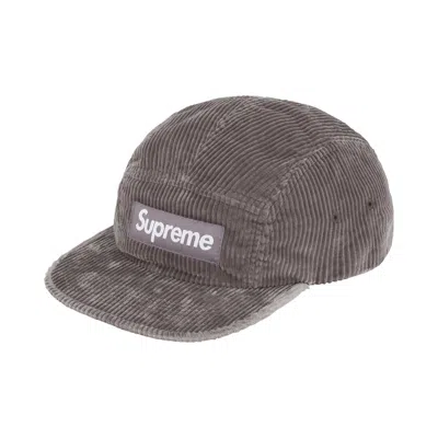 Pre-owned Supreme Corduroy Camp Cap 'grey' | Men's Size Onesize In Gray