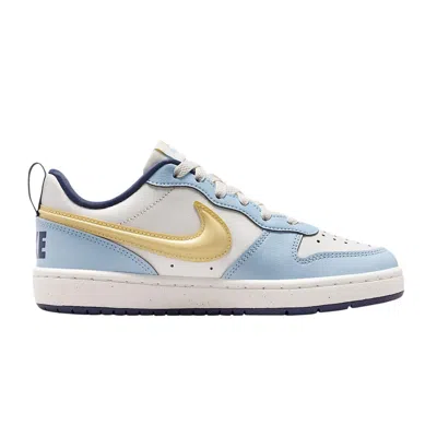 Pre-owned Nike Court Borough Low Recraft Gs  'celestine Blue Soft Yellow' | Kid's Size 6