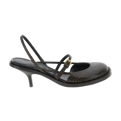 Pre-owned Dries Van Noten Wmns Buckle Sandal 'dark Brown' | Women's Size 38