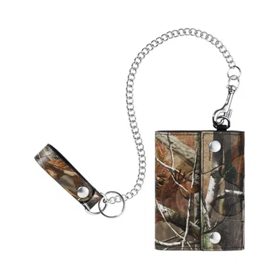 Pre-owned Supreme Leather Chain Wallet 'realtree Ap Camo' | Brown | Men's Size Onesize