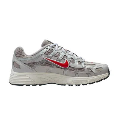 Pre-owned Nike P-6000 Gs 'college Grey Fire Red' | Kid's Size 1.5 In Gray