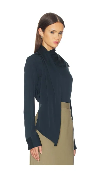 Srg Celeste Silk Top In Blue