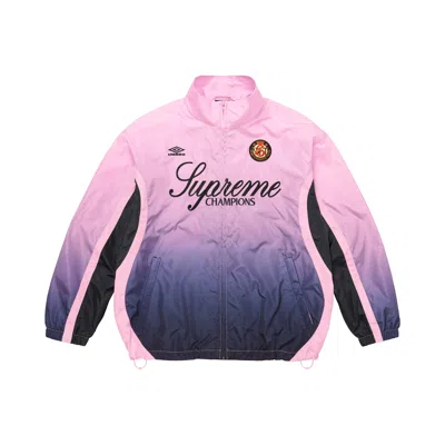 Pre-owned Supreme X Umbro Gradient Track Jacket 'pink' | Men's Size L