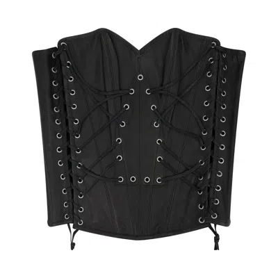 Pre-owned Who Decides War Window Longline Corset 'black' | Women's Size S