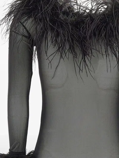 Twenty Four Haitch Zuben Tulle Body In Black