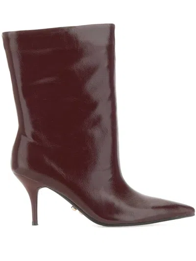 Twenty Four Haitch Boots Twenty Fourhaitch Woman Color Plum In Brown