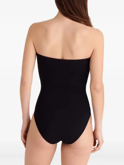 Eres Cassiopee Strapless U-hardware One-piece Swimsuit In Black