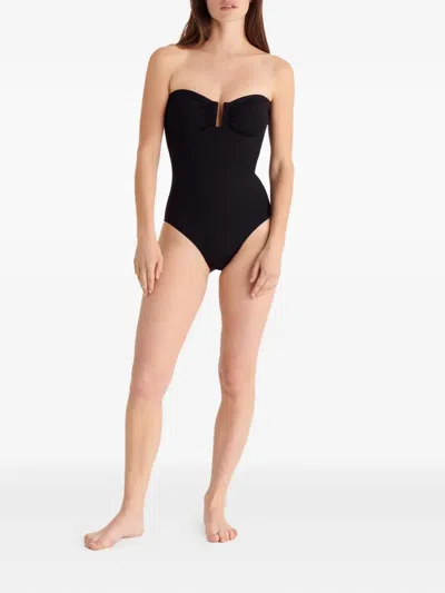 Eres Cassiopee Strapless U-hardware One-piece Swimsuit In Black