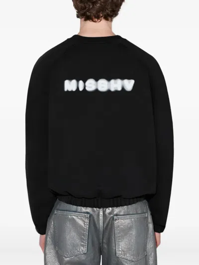 Misbhv Community Graphic Crew-neck Sweatshirt In Black