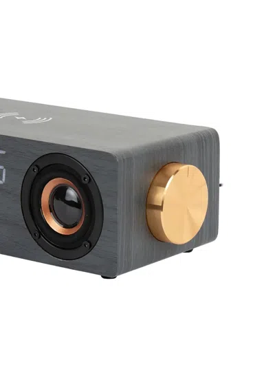 Karlsson Speaker-radio Alarm Clock In Gray