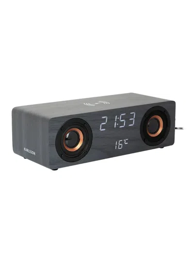 Karlsson Speaker-radio Alarm Clock In Gray