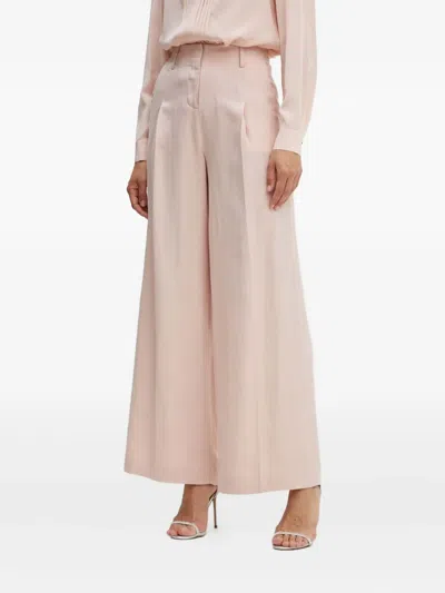 Karl Lagerfeld Pleated Trousers In Pink