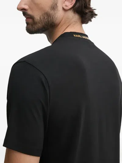 Karl Lagerfeld Logo-detail T-shirt In Black