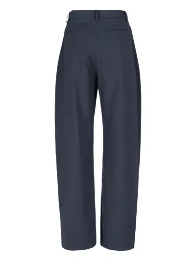 Lvir Wool Blend Trousers In Blue