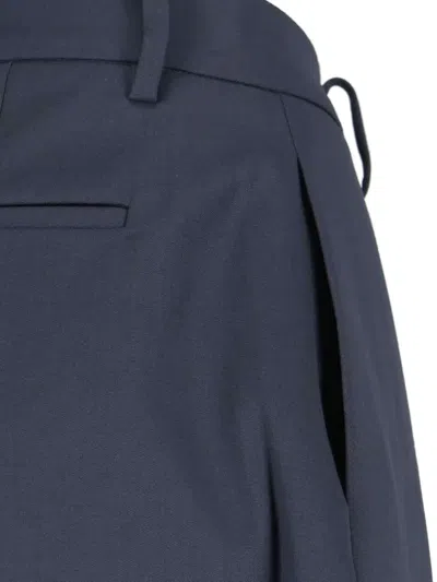 Lvir Wool Blend Trousers In Blue