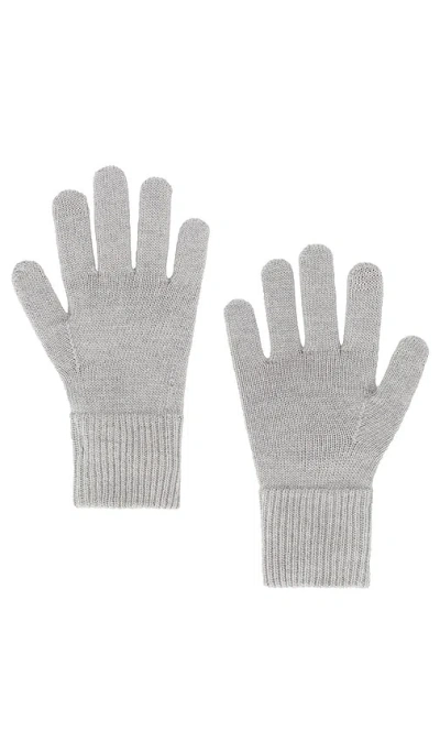 Rag & Bone Blake Metallic Gloves In Gray