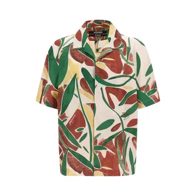 Pre-owned Jacquemus La Chemise Fonccio 'print Abstract Vegetal Pi' | Multi-color | Men's Size 46