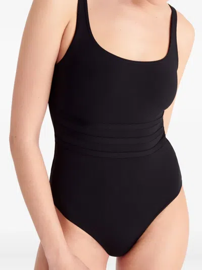 Eres Asia Panelled One-piece Swimsuit In Black