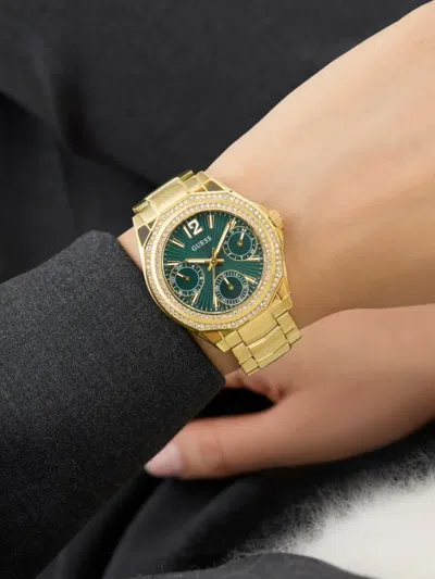 Guess Usa Chronograph Quartz 36mm In Gold