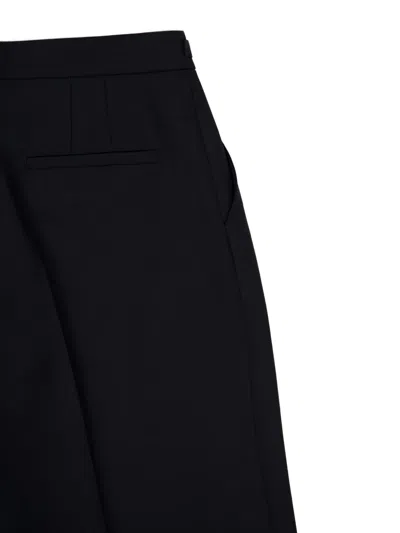 Gabriela Hearst Belt-loop Flared Trousers In Black