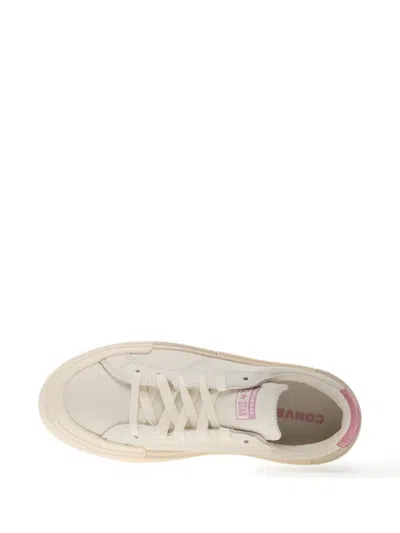 Converse Platform Leather Cruise Trainers In Neutral