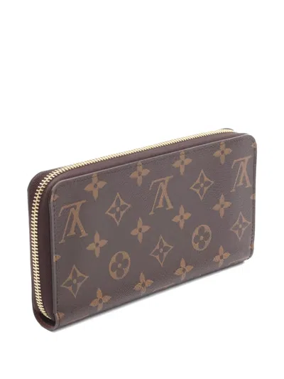 Pre-owned Louis Vuitton 2021s Zippy Monogram-canvas Wallet In Brown