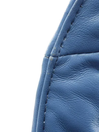 Pre-owned Prada Leather Handbag In Blue