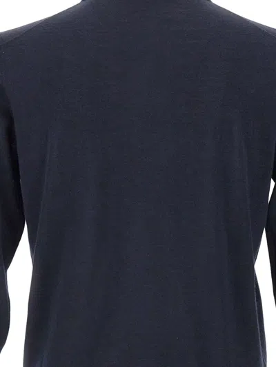 Filippo De Laurentiis Long-sleeves Polo Shirt In Blue