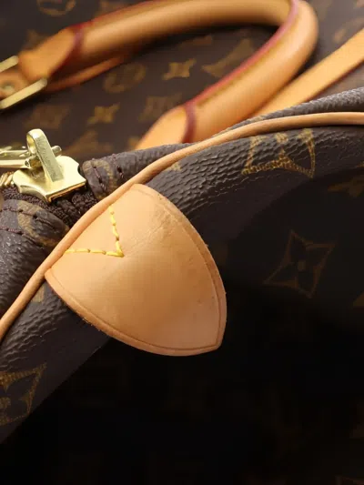Pre-owned Louis Vuitton 1998 Keepall Bandoulière 55 Monogram Holdalls Bag In Brown