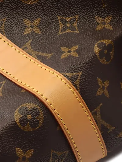 Pre-owned Louis Vuitton 1998 Keepall Bandoulière 55 Monogram Holdalls Bag In Brown