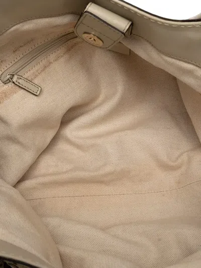 Pre-owned Gucci 2000-2015 Medium Gg Canvas Sukey Tote Bag In Brown