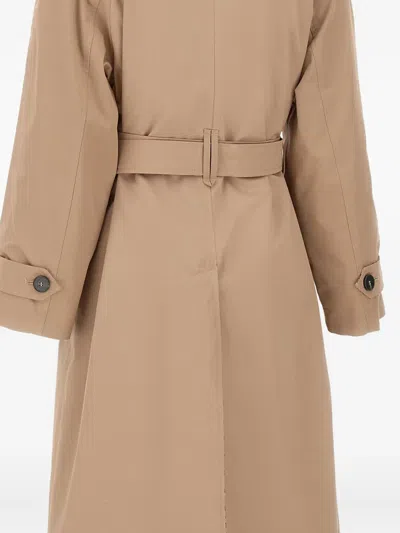 Marella Ragusa Belted Button Coat In Brown