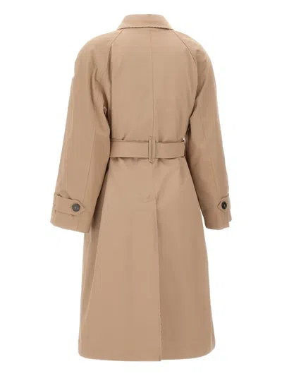 Marella Ragusa Belted Button Coat In Brown