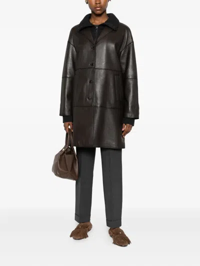 P.a.r.o.s.h Single-breasted Coat In Brown