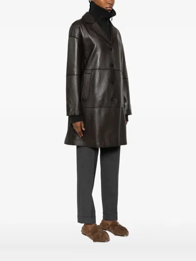 P.a.r.o.s.h Single-breasted Coat In Brown