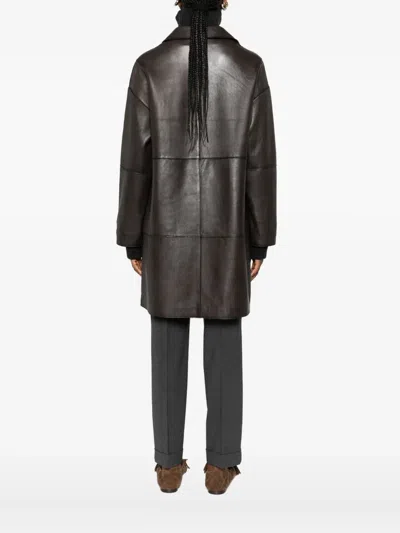 P.a.r.o.s.h Single-breasted Coat In Brown